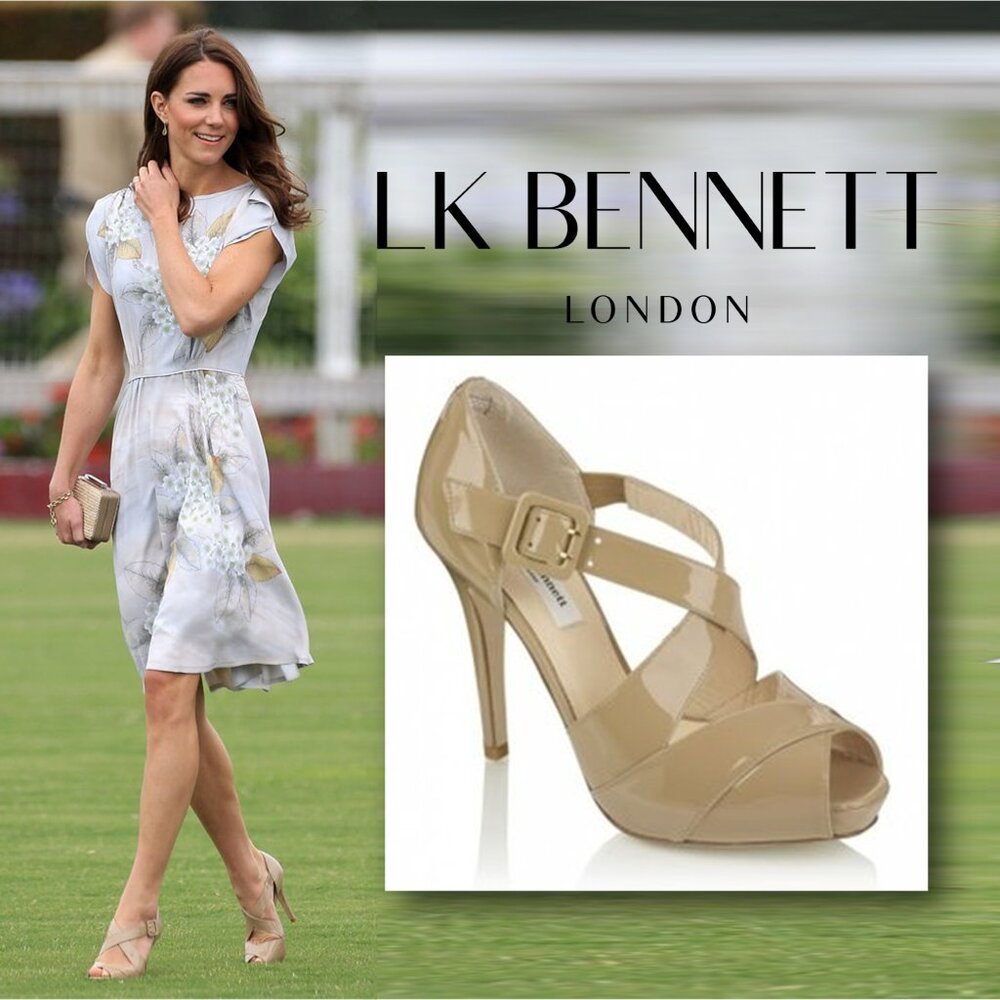 L.K. Bennett "Sliver" Patent Leather Cutout Accent T-Strap Pumps | Size: IT 39